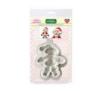 Father Christmas Silicone Mould for Cake Decorating, Crafts, Cupcakes, Sugarcraft, Candies, Card Making and Clay, Food Safe Approved, Made in The UK, Sugar Buttons by Kathryn Sturrock