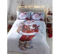 Portfolio Home Father Christmas Duvet Cover Set | Size: King Portfolio Home Multicolor King