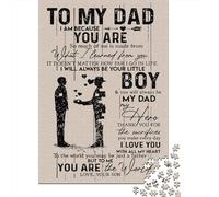 Father Day To My Dad 1000 Piece Jigsaw Puzzle, 70x50cm/1000pcs, for Adults, Puzzle Gift Idea, Weekend Downtime And Year-Round Leisure