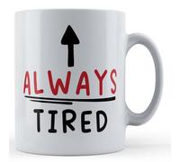 Father Fox - Always Tired - Funny, Lazy Co Worker, Sleepy Gift Mug, Ceramic, 11fl.oz.