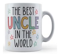 Father Fox - Best Uncle in The World - Birthday Uncle Gift Mug from Niece, Nephew, Ceramic, 11fl.oz.