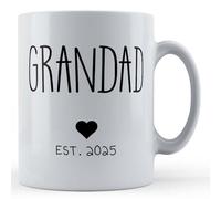 Father Fox - Grandad est.2025 - New Grandparent, Grandfather Baby Gift Mug, Ceramic, 11fl.oz.
