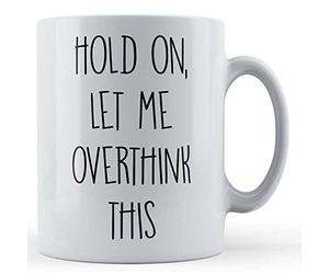 Father Fox - Let Me Overthink Gift Mug Funny Colleague Dramatic for Wife Husband, Ceramic, 11fl.oz.