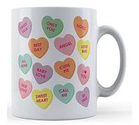 Father Fox - Love Heart Sweets Valentines Gift Mug for Partner, Ceramic, 11fl.oz.