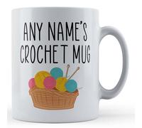 Father Fox - Personalised Crochet Mug - Craft, Crocheting, Knitting, Granny, Nana Gift Mug, Ceramic, 11fl.oz.
