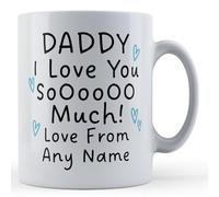 Father Fox - Personalised Daddy Gift Mug, Love You So Much - Custom Coffee Cup for Dad Gift Birthday, Daddy First Father's Day from Baby, Christmas Husband, Ceramic, 11fl.oz.
