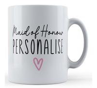 Father Fox - Personalised Maid of Honour - Name Wedding Gift Mug, Ceramic, 11fl.oz.