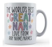 Father Fox - Personalised Worlds Best Great Nan - Great Grandparent Gift Mug, Ceramic, 11fl.oz.