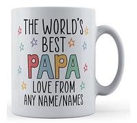 Father Fox - Personalised Worlds Best Papa - Gift Mug, Ceramic, 11fl.oz.