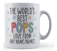 Father Fox - Personalised Worlds Best Pops - Gift Mug for Pop, Ceramic, 11fl.oz.