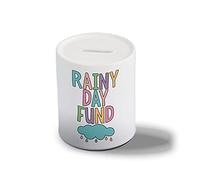 Father Fox - Rainy Day Fund - Money Box Gift, Piggy Bank, Ceramic