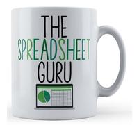 Father Fox - Spreadsheet Guru - Funny Excel Co-Worker, Colleague Gift Mug, Ceramic, 11fl.oz.