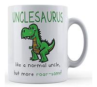 Father Fox - Uncle Gift, Unclesaurus, Like Normal But Roar-Some - Dinosaur Gift Mug for Uncle from Niece, Nephew, Ceramic, 11fl.oz.