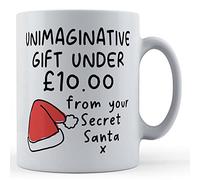 Father Fox - Unimaginative Secret Santa - Christmas Funny Gift Mug for Colleague, Ceramic, 11fl.oz.