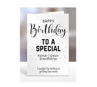 Father/Great-Grandfather, Funny Birthday Card Gifts to a special, ''I Couldn't Be Bothered Getting Two Cards'', Him, Her, Happy, Presents For Men, Women, A5-314_27