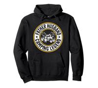 Father Husband Camping Legend RV Camper Dad Outdoor Camping Pullover Hoodie