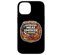 Father Husband Meat Smoker Legend Funny Dad BBQ Brisket Joke Case for iPhone 14