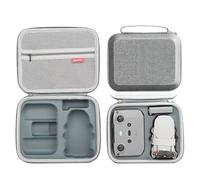 Father&I Drone Mini 4K/ 2SE/2 Combo Accessories Only (Carry-ing) Protective Case Carrier Hard Shell Storage Organizer Bag Holder for DJi Mini 4K / 2SE/2 Crossbody &Two Way Zipper, Grey (NOT Silicone)