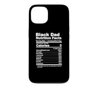 Father Nutrition Label Black Dad Nutrition Facts Case for iPhone 13