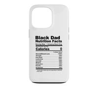 Father Nutrition Label Black Dad Nutrition Facts Case for iPhone 13 Pro