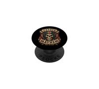 Father of Mayhem Biker Dad Skull Rider Motorcycle Daddy PopSockets Adhesive PopGrip