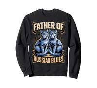 Father Of Russian Blues Cat Dad Sweatshirt