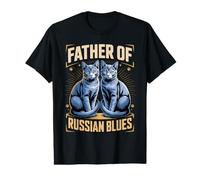 Father of Russian Blues Cat Dad Value Graphic T-Shirt