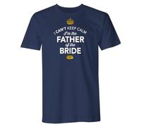 Father of The Bride Gift T-Shirt Shirt Tee Stag Party Do Wedding Day Drinking Gift for Men Funny Present Keepsake (UK, Alpha, XXL, Regular, Regular, Navy)