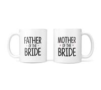 Father of The Bride & Mother of The Bride Gift Set of Two Mugs - Wedding Gifts for Brides Parents