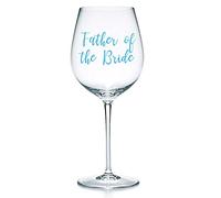 Father of The Bride Vinyl Sticker Decal Transfer for Wine Glasses, Mugs, Gift Box, Bag. Wedding, Hen Night (Large - 6cm Tall Capital Letter Height, Black)