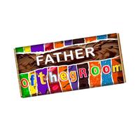 Father Of The Groom Chocolate Bar Wrapper Novelty Present Gift For Father In Law Uncle on Wedding CH-9237 (with chocolate bar (100g))