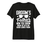 Father of The Groom Costume Dad Wedding Bachelor Party Men Premium T-Shirt