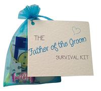 Father of The Groom Survival Kit. Thank You Gift & Card Keepsake. Novelty Wedding Gift