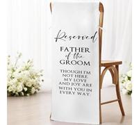 Father of the Groom Wedding Memorial Chair Sign Save a Seat for Someone in Heaven Wedding in Loving Memory Reserved Seating for Father of the Groom