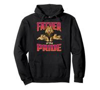 Father of the Pride Lion Dad s Wildlife Animal Lover Pullover Hoodie