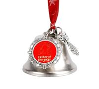 Father Of The Year Papa Dad Daddy Christmas Jingle Bells Xmas Tree Hanging Ornament
