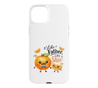 Father Orange & Child Slice Kawaii Fruit Design Case for iPhone 15 Plus