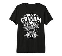 Father’s Day Barbecue Humor Retro Style Premium T-Shirt