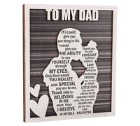 Father’s Day Dad Gifts from Daughter, Dads Birthday Gift from Daughters, Rustic Daddy and Daughter Hug Wood Decor Sign, Papa Valentine’s, Christmas Ideas