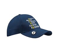 Father’s Day Present Funny Brave Strong Hero Clever Friend Gift for dad, Daddy, papa, Grandfather, Uncle, Stepdad, Godfather Pro-Style Ball Mark Golf, Sports Cap. (French Navy)