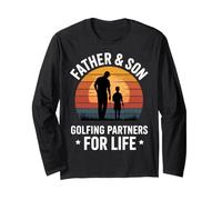 Father Son Golfing Partners for Life Vintage Sunset Long Sleeve T-Shirt