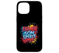 Father Son Spirit One Christian Family Faith Unity Splatter Case for iPhone 15