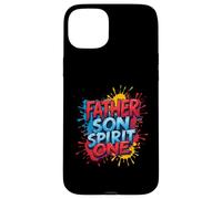 Father Son Spirit One Christian Family Faith Unity Splatter Case for iPhone 15 Plus