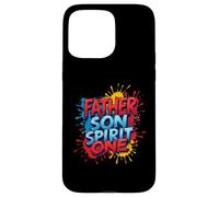 Father Son Spirit One Christian Family Faith Unity Splatter Case for iPhone 15 Pro Max