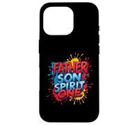 Father Son Spirit One Christian Family Faith Unity Splatter Case for iPhone 16 Pro