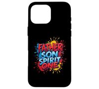 Father Son Spirit One Christian Family Faith Unity Splatter Case for iPhone 16 Pro Max