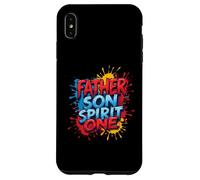 Father Son Spirit One Christian Family Faith Unity Splatter Case for iPhone XS Max