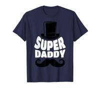 Father - Super Daddy Black/White T-Shirt