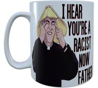 Father Ted TV Show Mug I Hear You're A Racist Now Father Retro Comedy Gifts