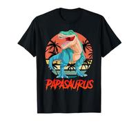 Father-to-be PAPA SAURUS PAPA DINO Funny Soon-to-be Dad T-Shirt